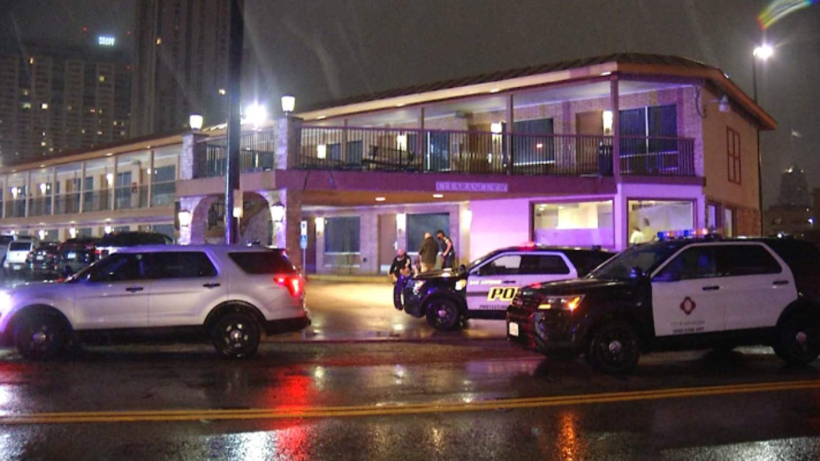 Woman assaulted, shot in parking lot of downtown motel, police say