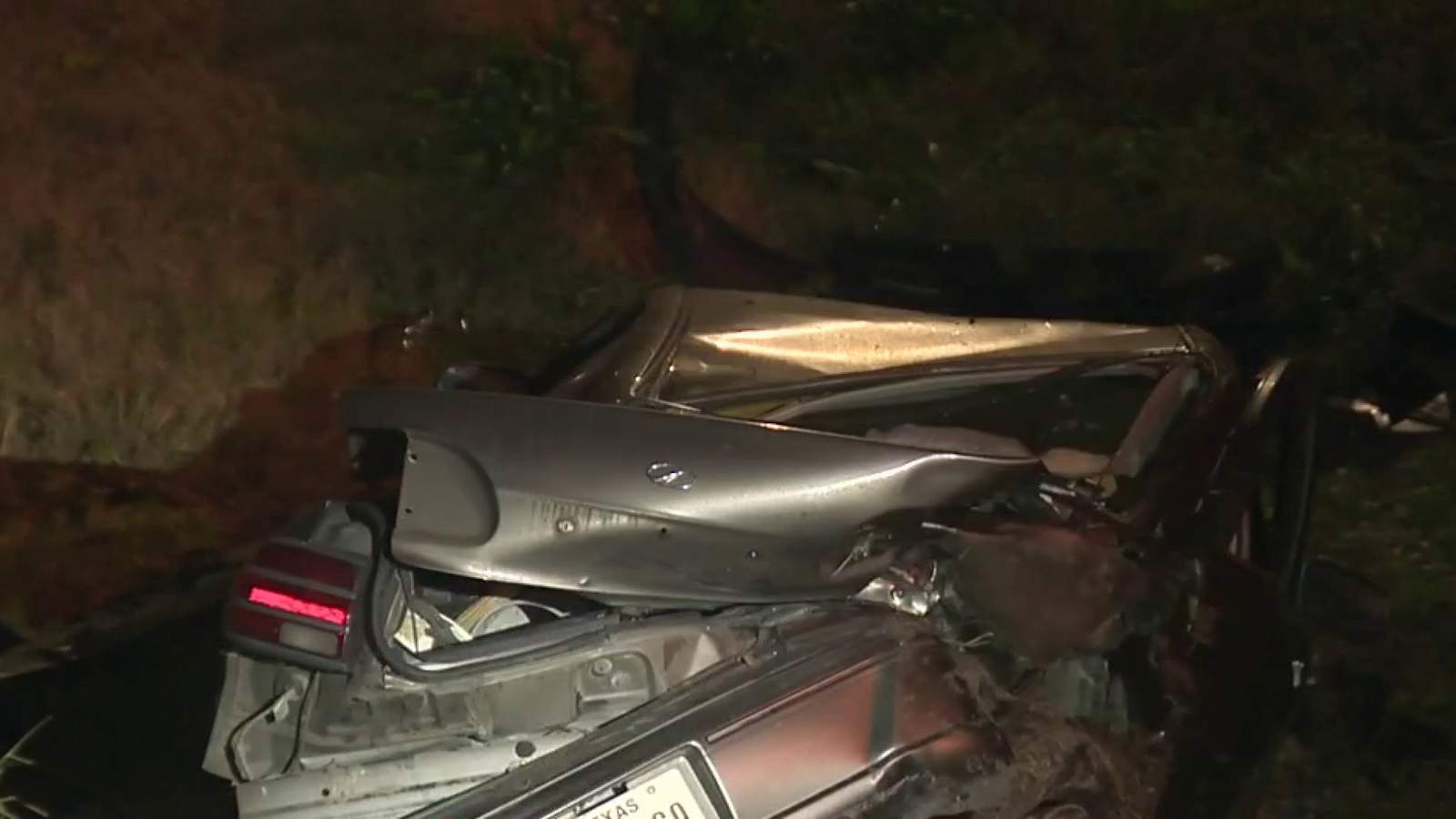 Driver critically injured after crashing into guardrail, going airborne and hitting embankment, police say