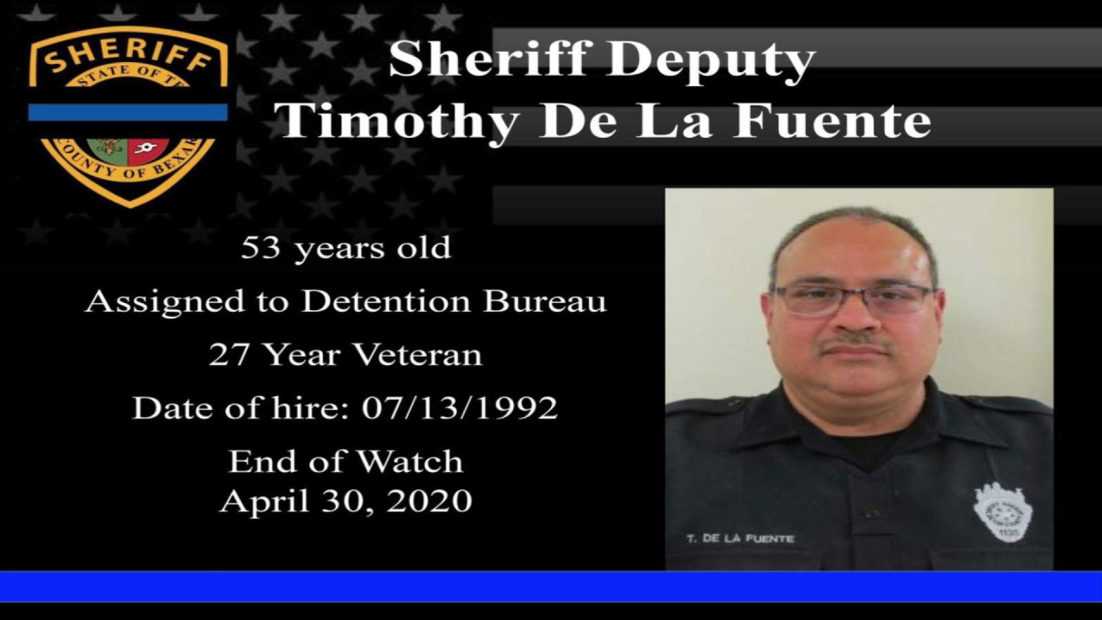 Funeral procession and honor escort for fallen Bexar County Deputy to take place Monday