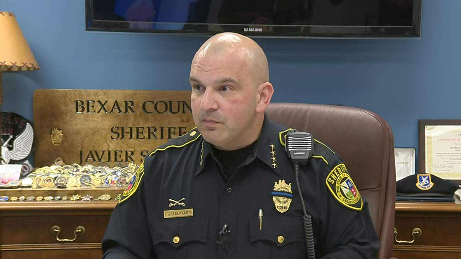 Watch: Sheriff Salazar briefing on COVID-19 in jail, enforcement of new face mask order in Bexar County