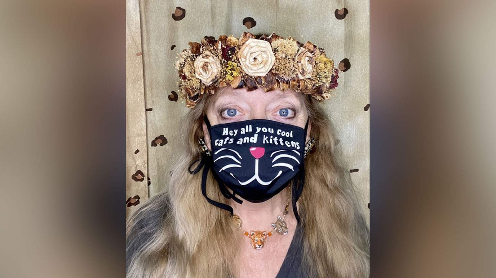 Carole Baskin of ‘Tiger King’ fame is selling leopard print face masks