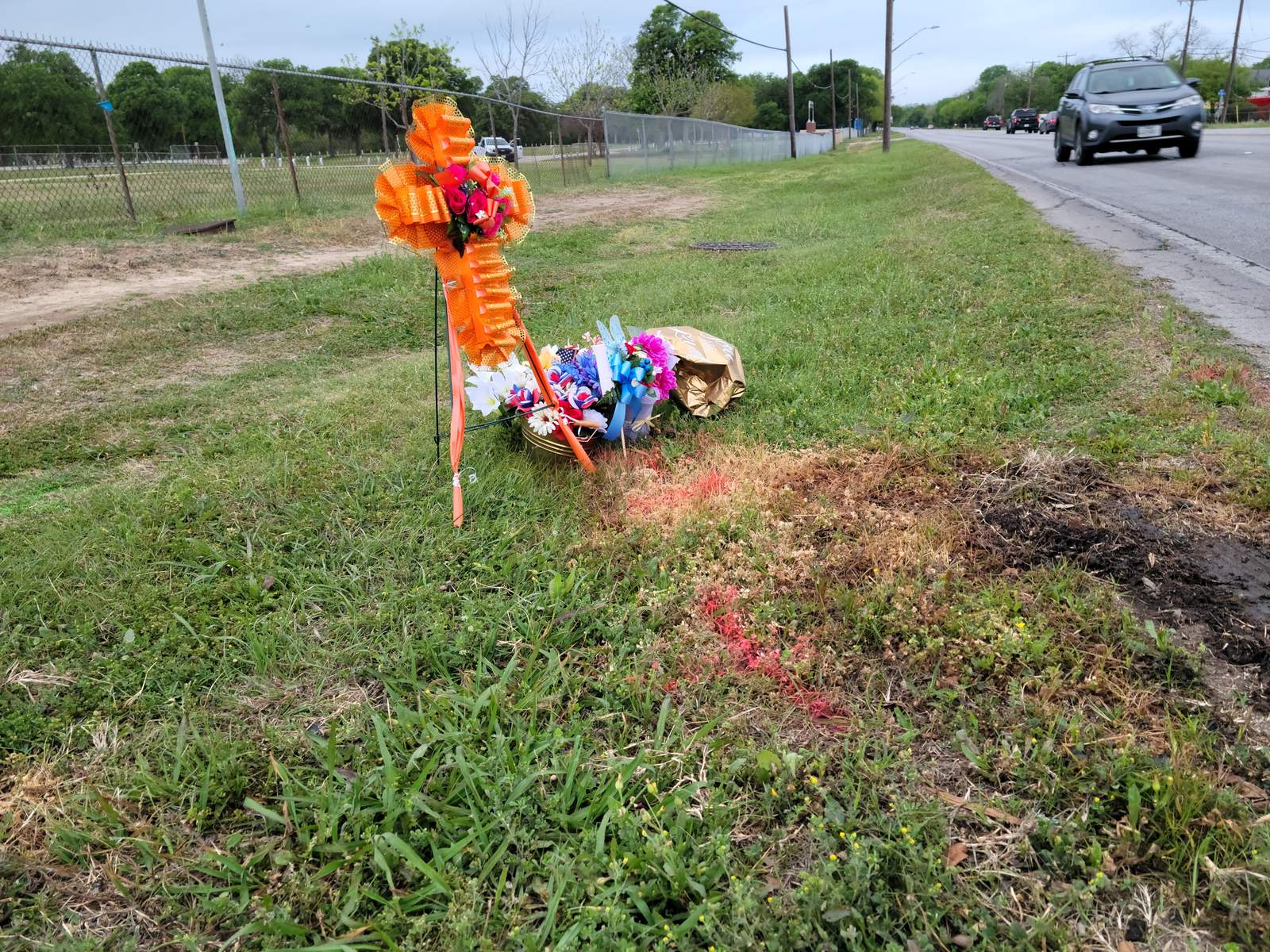 Memorial erected at crash site where man was killed, toddler injured