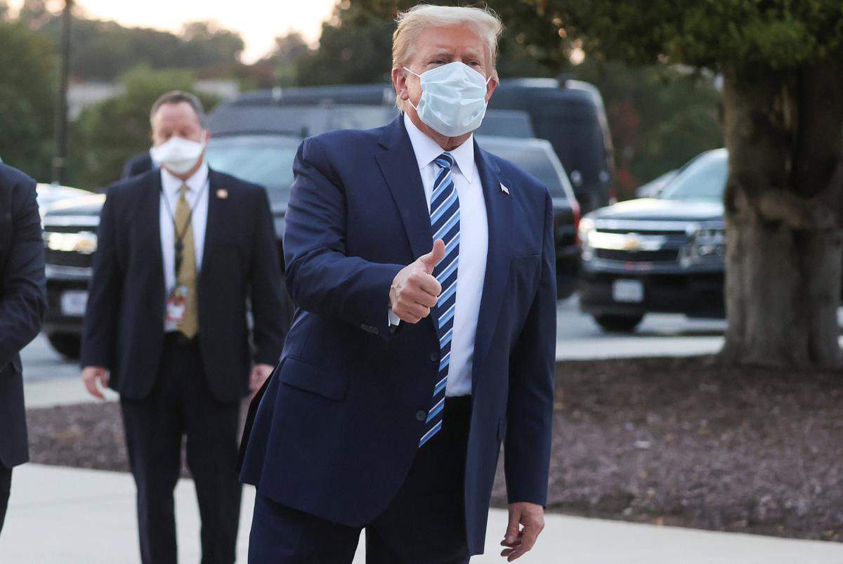 President Donald Trump leaves hospital after being treated for — and downplaying — COVID-19