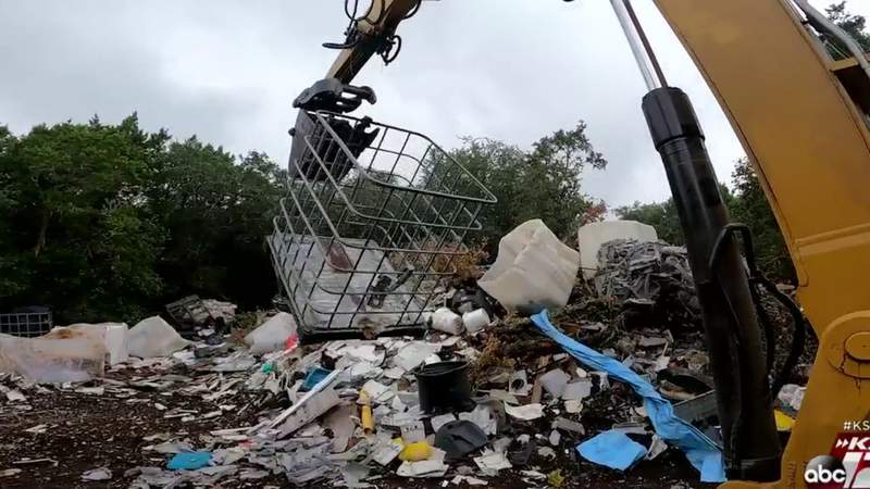 Comal County illegal dump finally getting cleaned up
