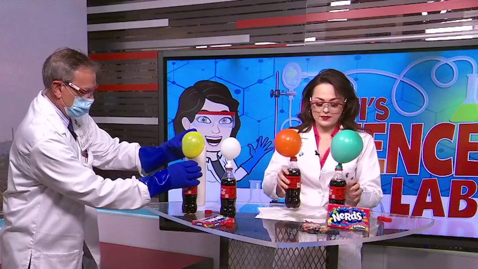 KSAT Kids Home Science: Balloon experiment with candy and soda