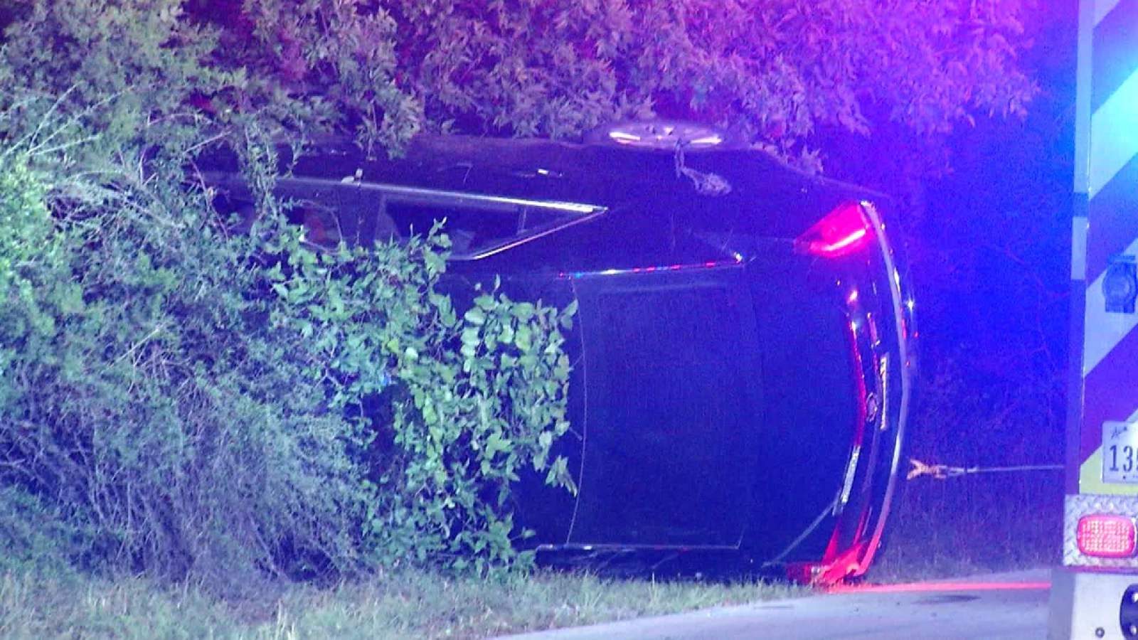 Woman hospitalized in rollover crash on North Side, police say
