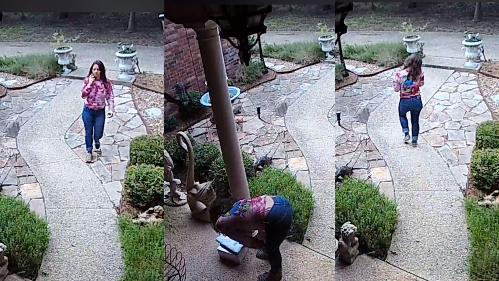 Garden Ridge porch pirate caught on video