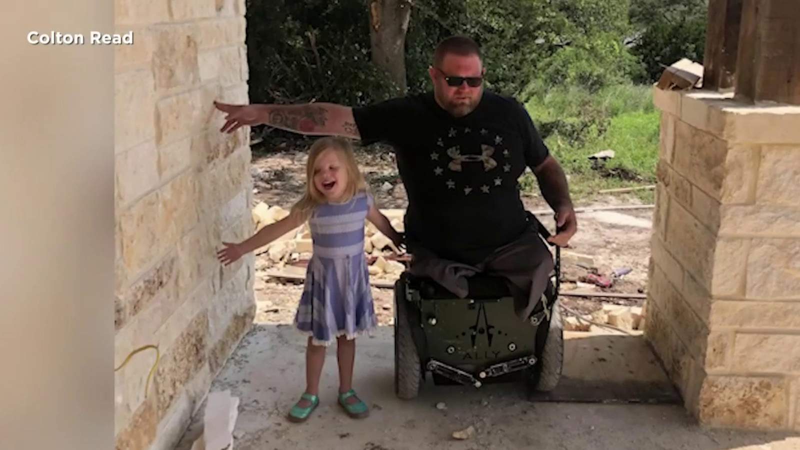 Disabled veteran in search of his customized wheelchair after losing it on highway