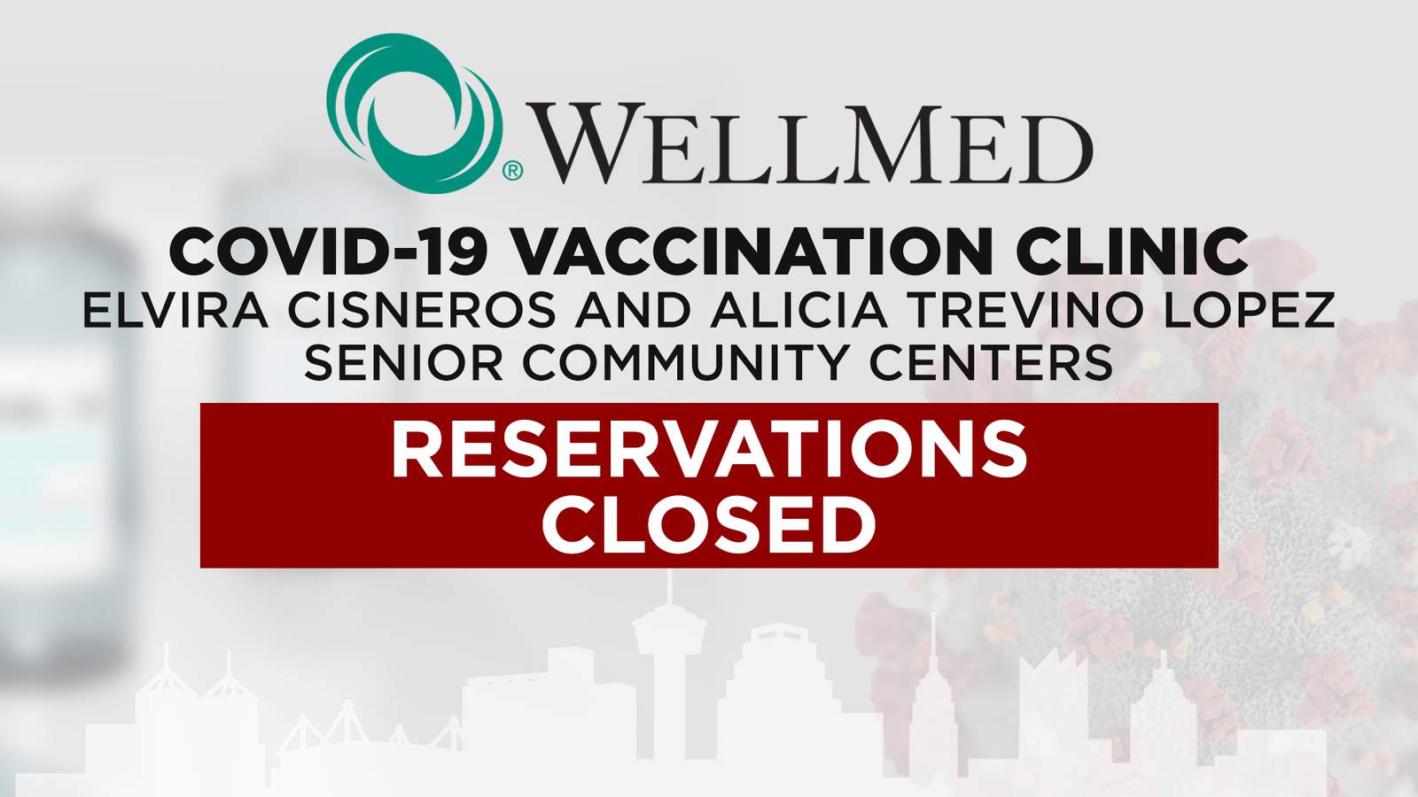 WellMed fills spots for 30,000 COVID-19 vaccines; reservation hotline closed until more doses available