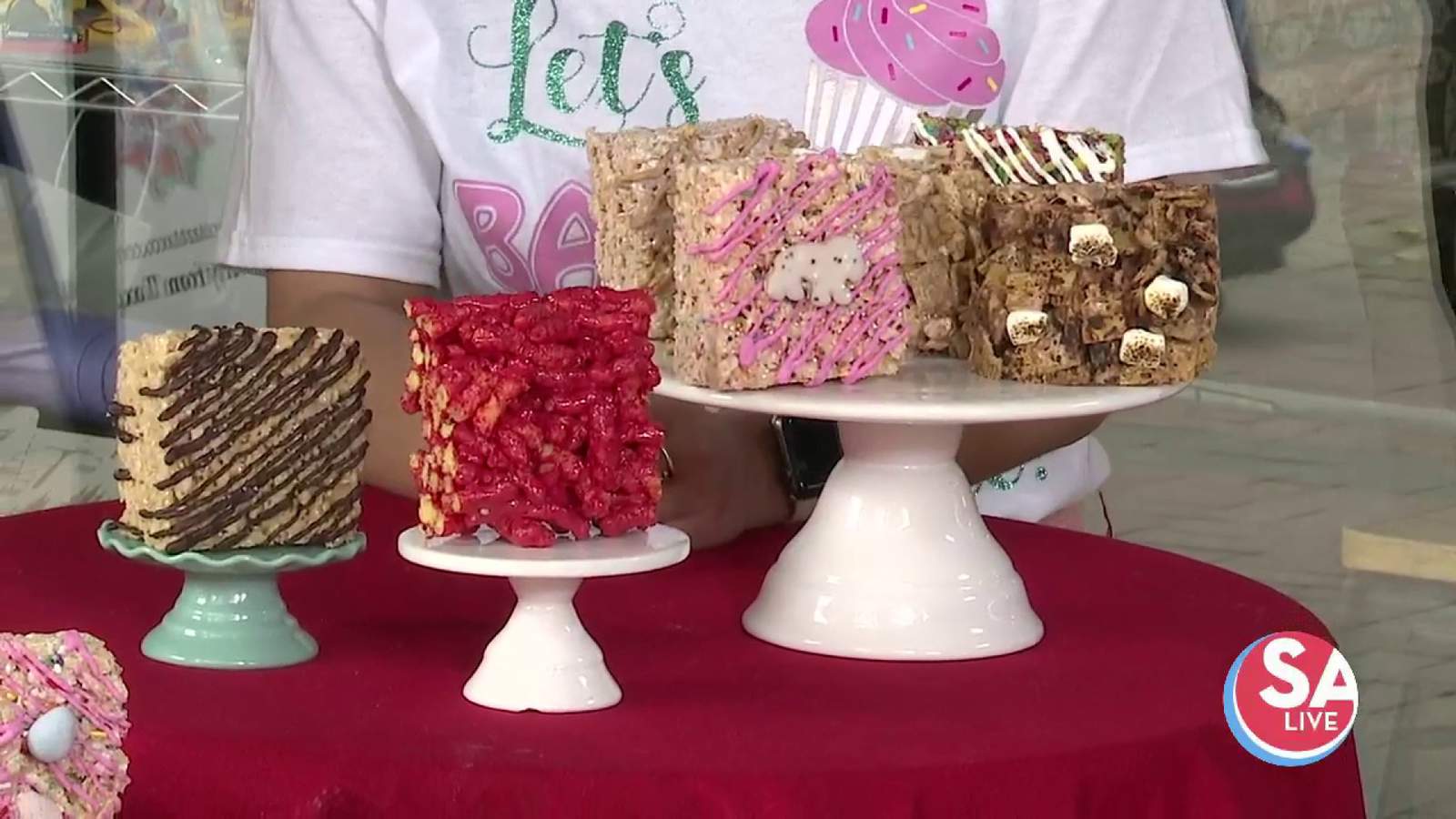 Over-the-top Rice Krispy treats made by local high schooler