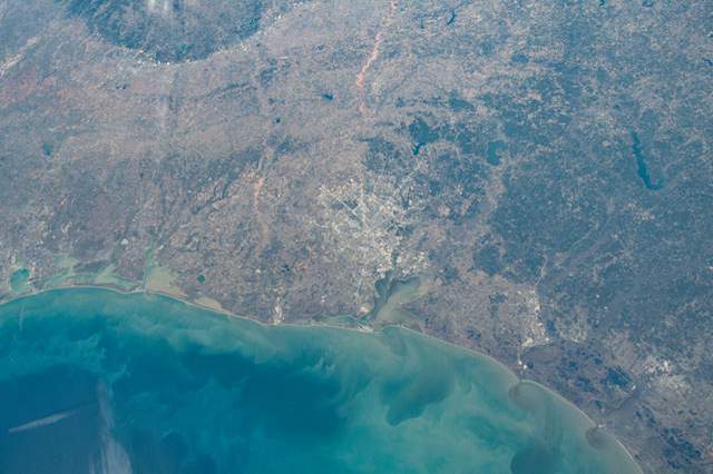 Ever wonder what the Texas Gulf looks like from space? NASA’s got you covered.