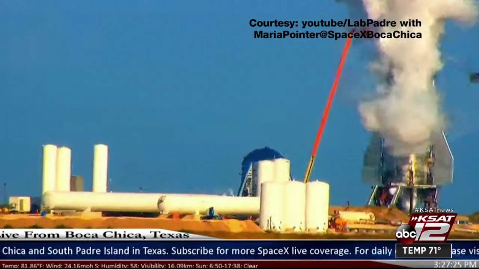 VIDEO: SpaceX MK-1 ship blows its top off
