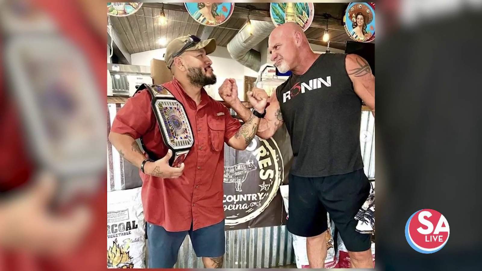 WWE Wrestling World Champion teams up with Los Compadres Hill Country Cocina to support veterans | SA Live | KSAT 12
