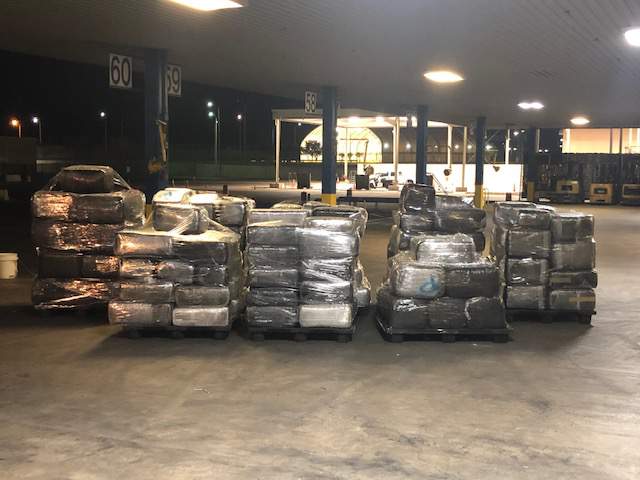 Officers seize over $920K in marijuana within commercial shipment at World Trade Bridge