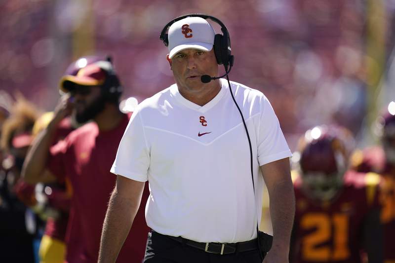 USC fires Clay Helton 2 games into 7th season in charge