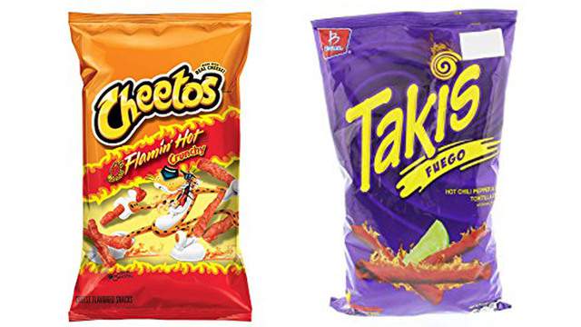 Mom Says Spicy Snacks Like Hot Cheetos Takis Caused Daughter To Have Gallbladder Removed Takis fuego hot chili pepper lime chips contain no trans fat, cholesterol or sugars. mom says spicy snacks like hot cheetos
