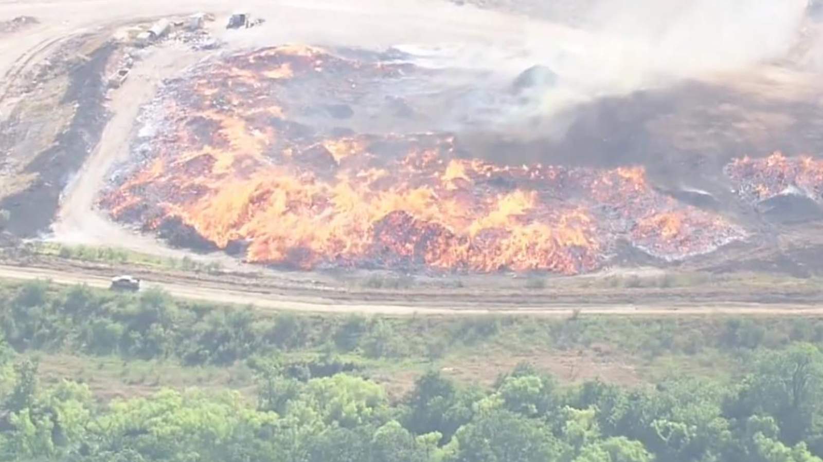 WATCH LIVE: Firefighters battle massive brush fire near Highway 78