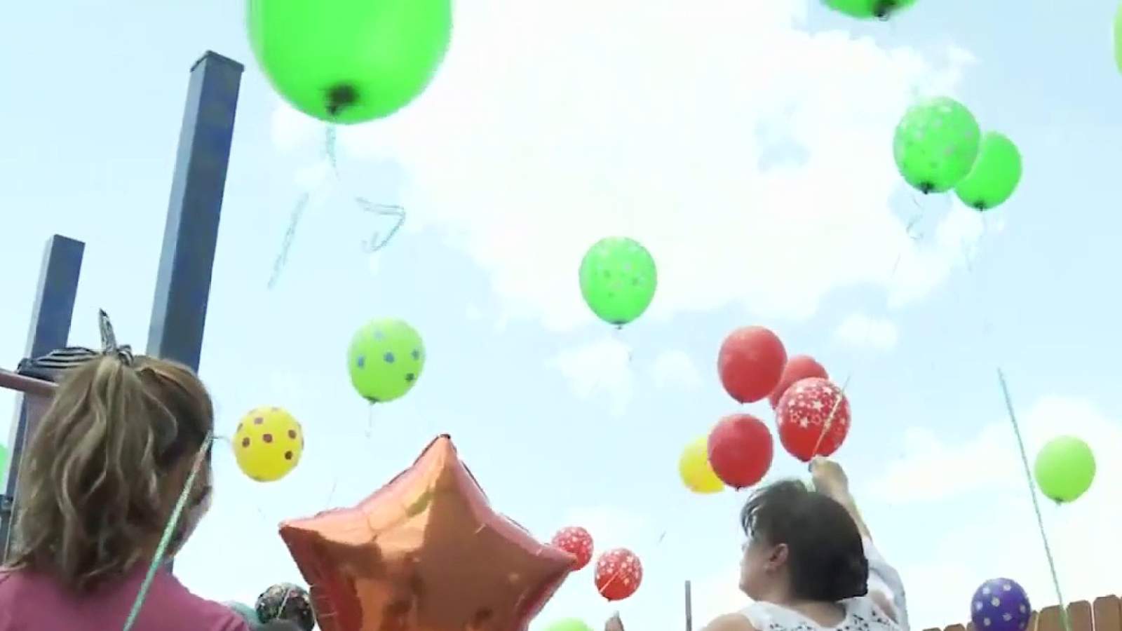 Balloons released in memory of toddler that died from injuries at San Antonio hospital