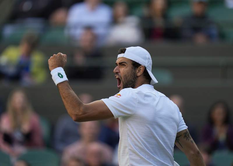The Latest: Federer loses to Hurkacz in Wimbledon quarters