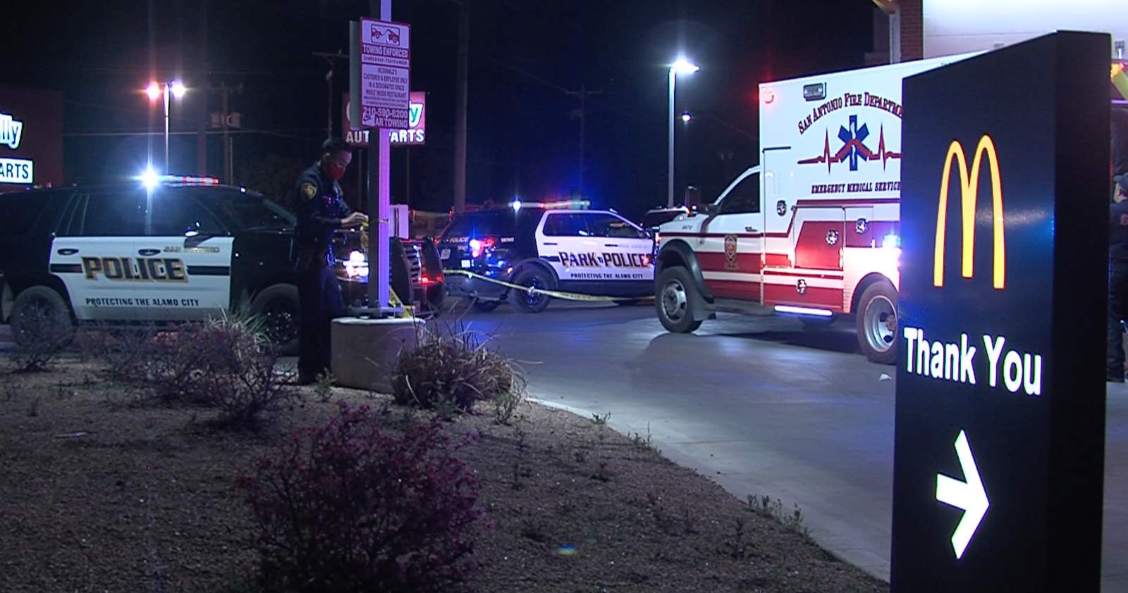 Man dies from gunshot wound after being found in McDonald’s drive-thru, police say