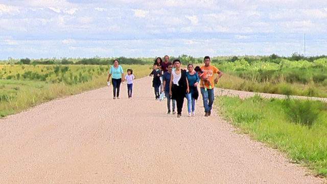Firsthand look at apprehension of families at southwest US border