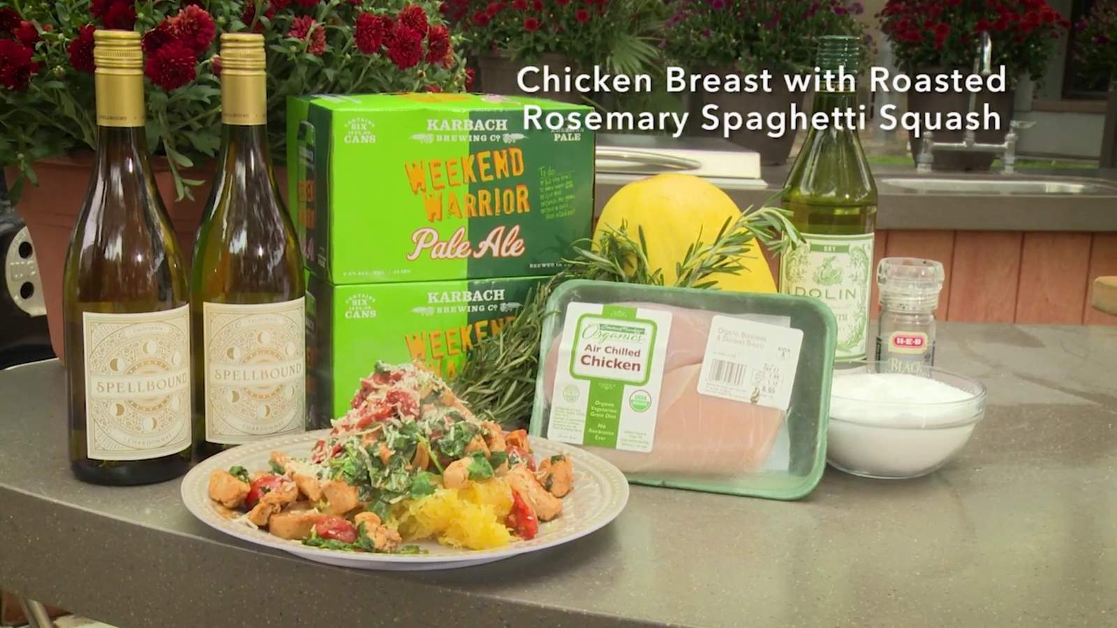 H-E-B Backyard Kitchen: Chicken Breast with Roasted Rosemary Spaghetti Squash | KSAT 12