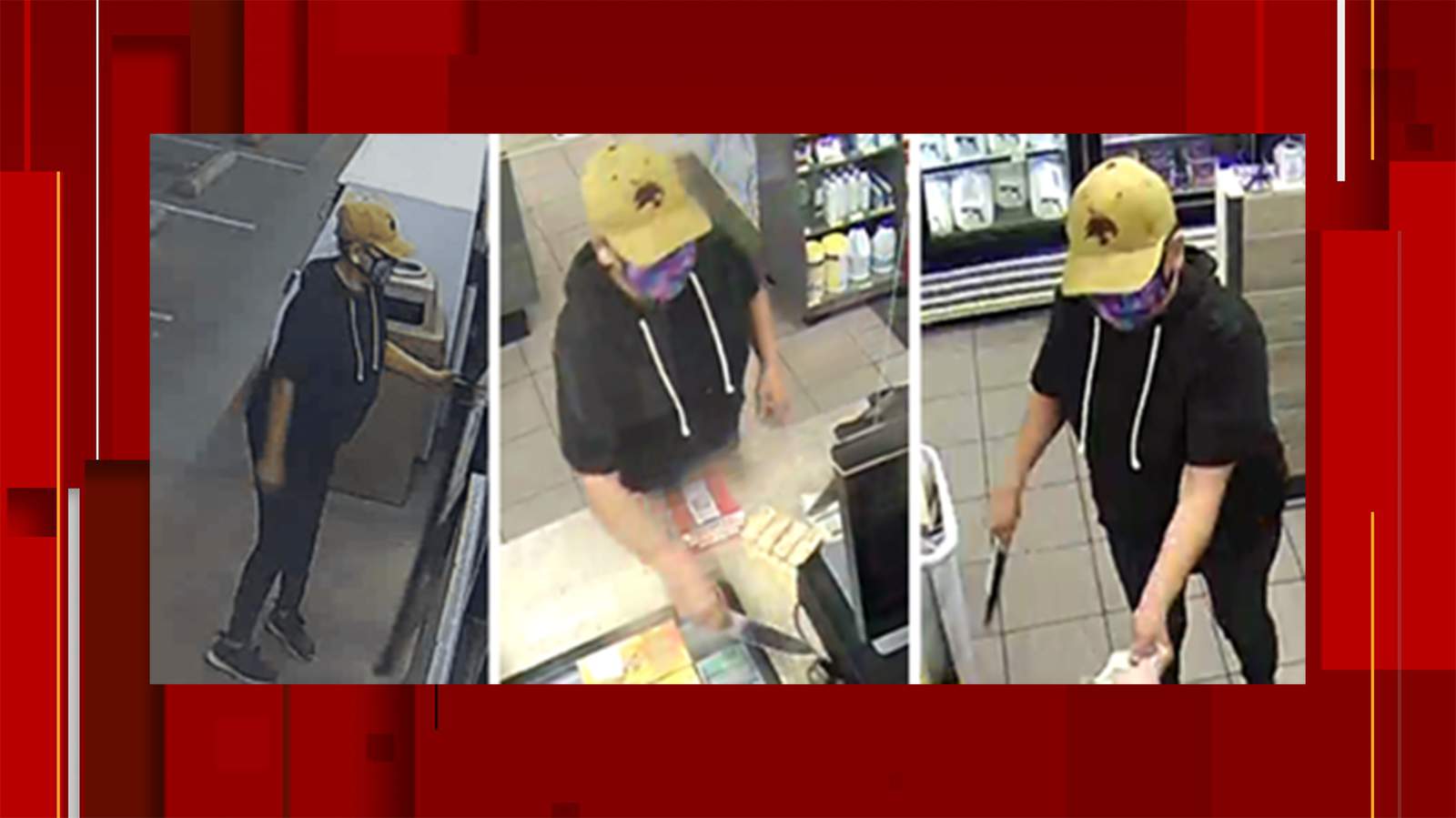 Do you know this woman? San Marcos police say she used a kitchen knife to rob a Sunoco gas station