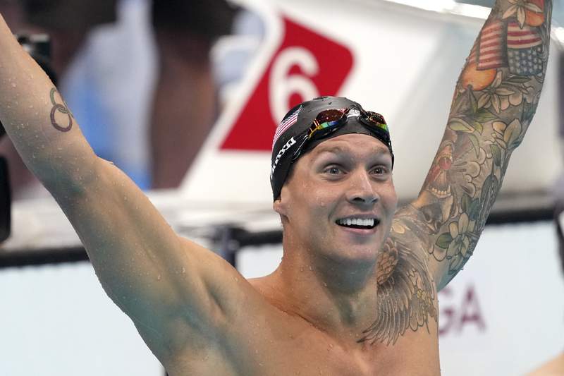 Living up to the hype: Dressel wins 1st individual gold
