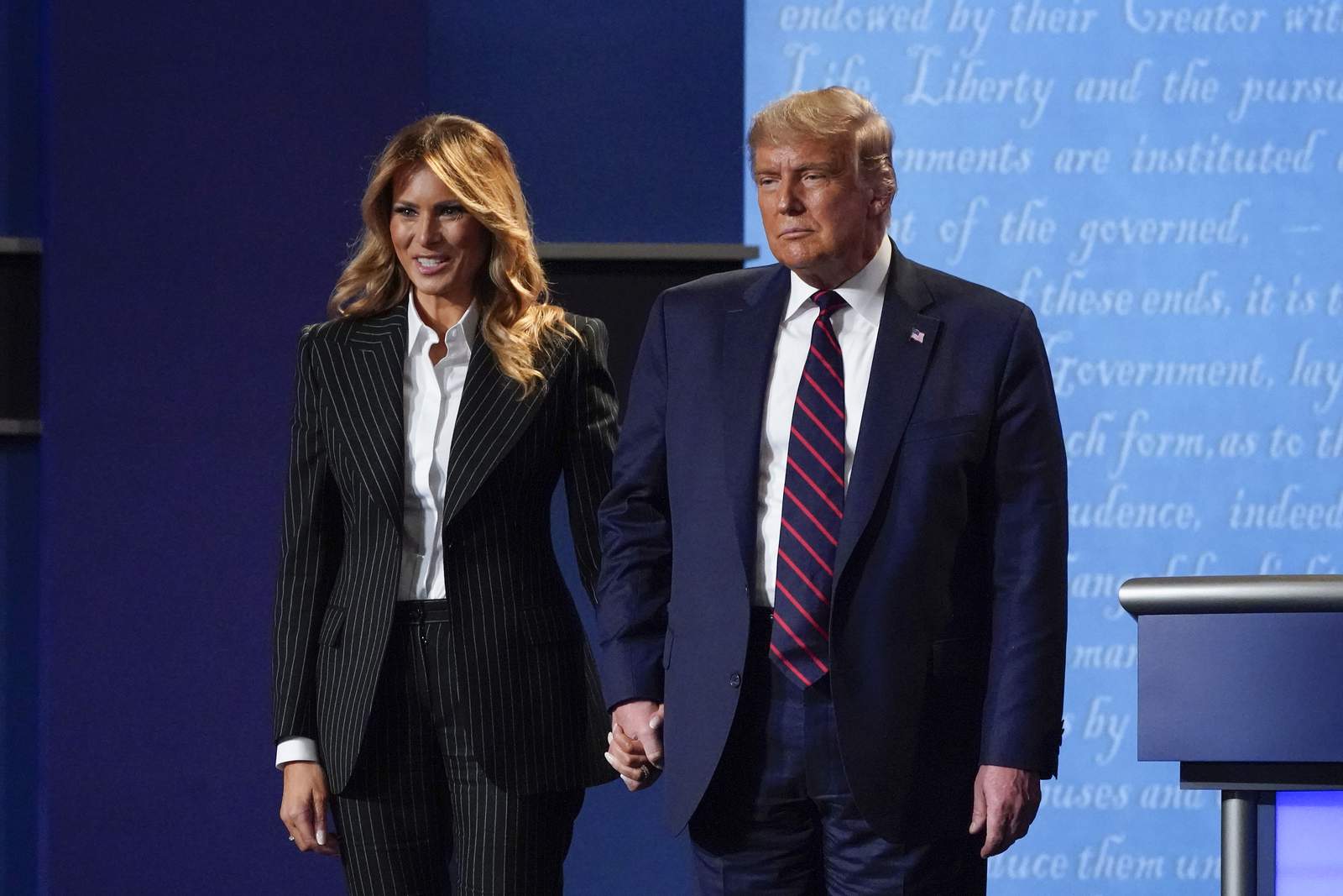 First lady unseen as Trump restarts campaign after COVID-19