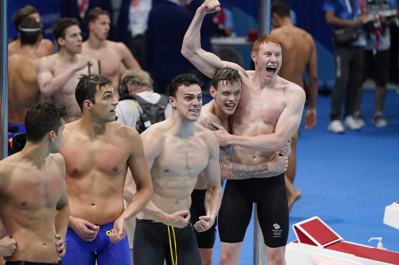 British swimmers make relay history; US doesn't even medal