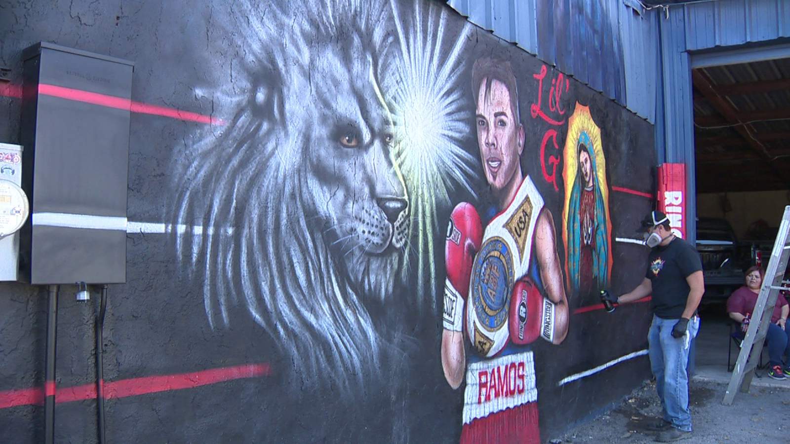 Mural dedicated to ‘The Pride of San Antonio’