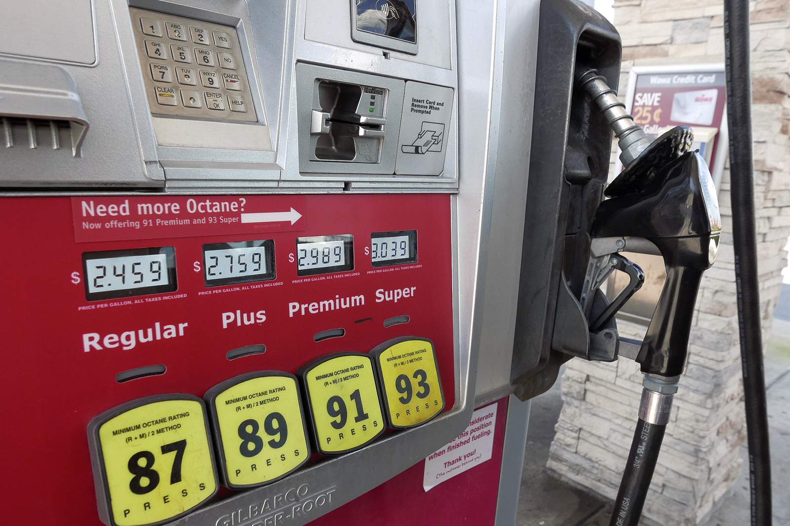 Average US gas price falls to under $2.25/gallon