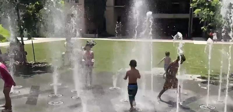 It’s back! Splash pad to reopen at The Pearl this weekend