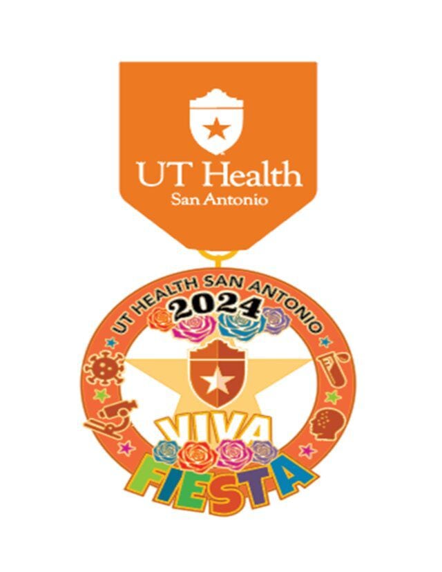 The 2024 UT Health San Antonio Fiesta medal will be on sale from April 15–26.