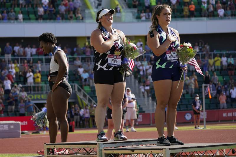 Athlete Gwen Berry turns away from flag during anthem: ‘I feel like it was a set-up’