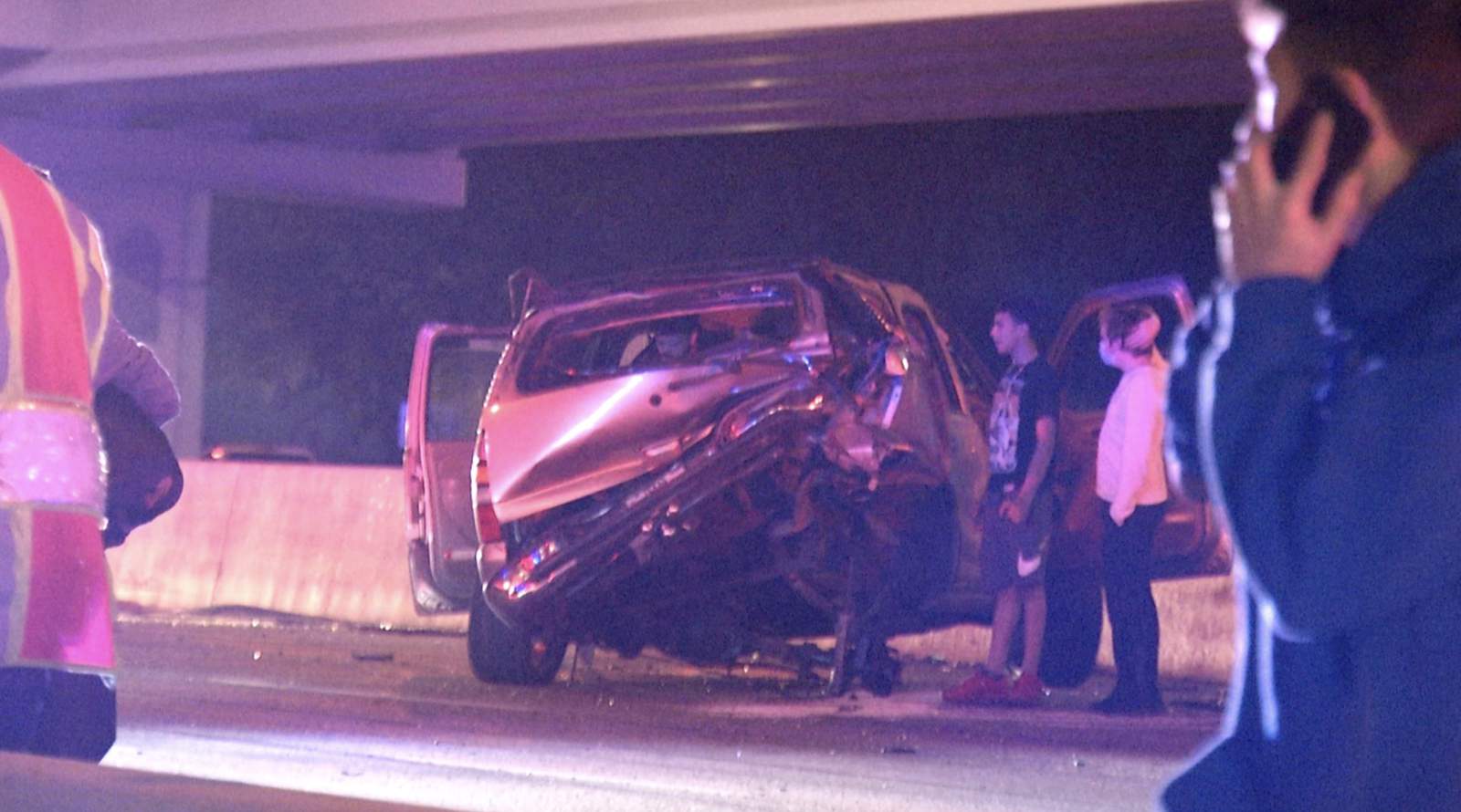 SAPD: Racers allegedly cause multi-vehicle accident on Loop 410 on Northwest Side