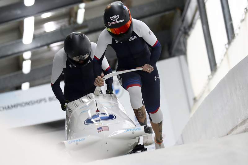 World champions Humphries, Jones named to US bobsled team