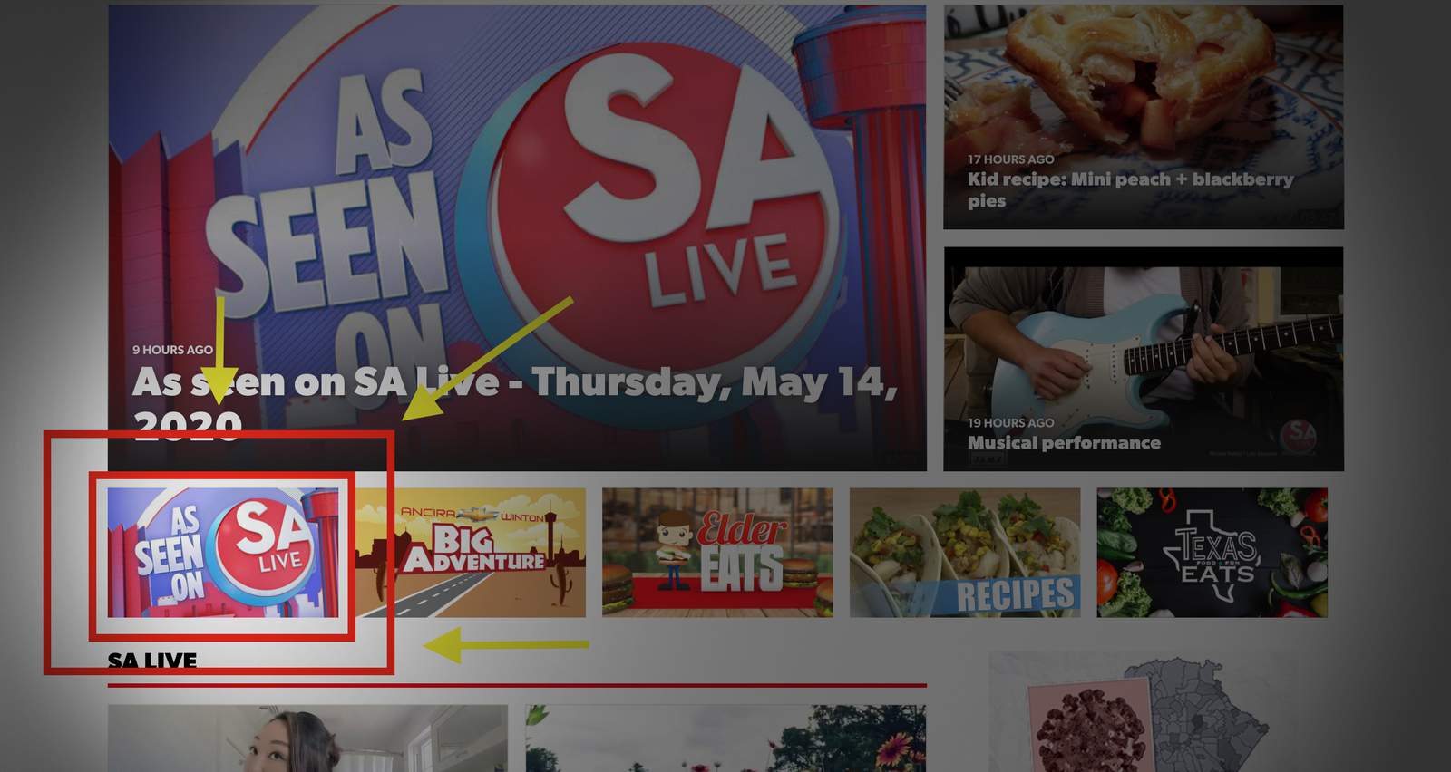 What is ‘As seen on SA Live’?