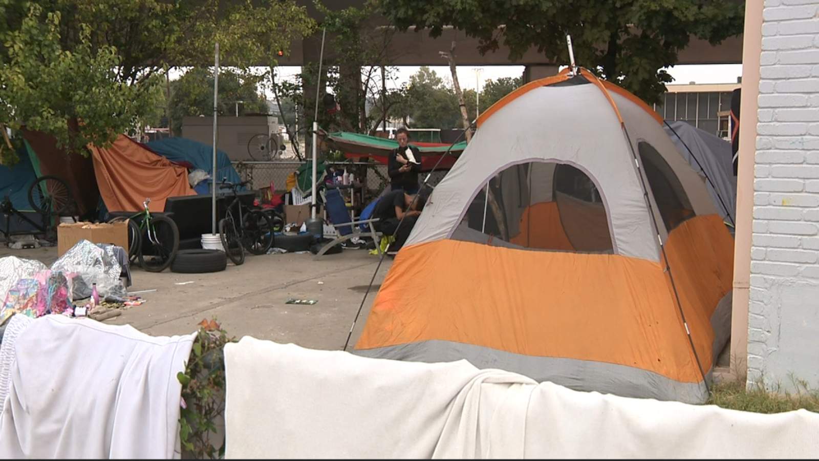 Homeless man tells story of forced eviction from downtown tent city