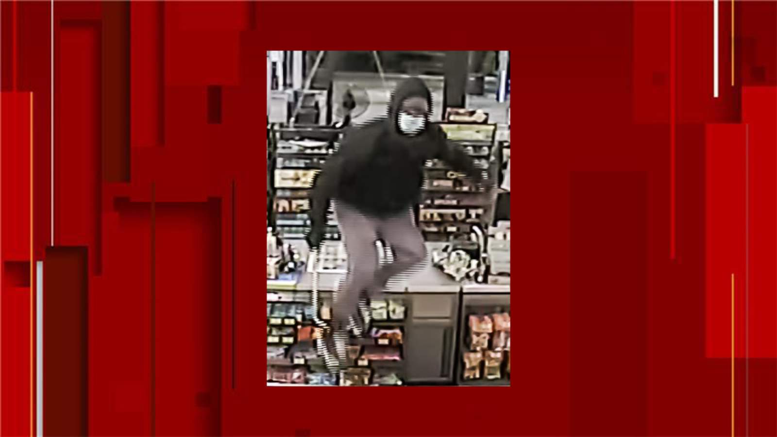San Marcos police ask for help identifying Sunoco robber who carried a lug wrench