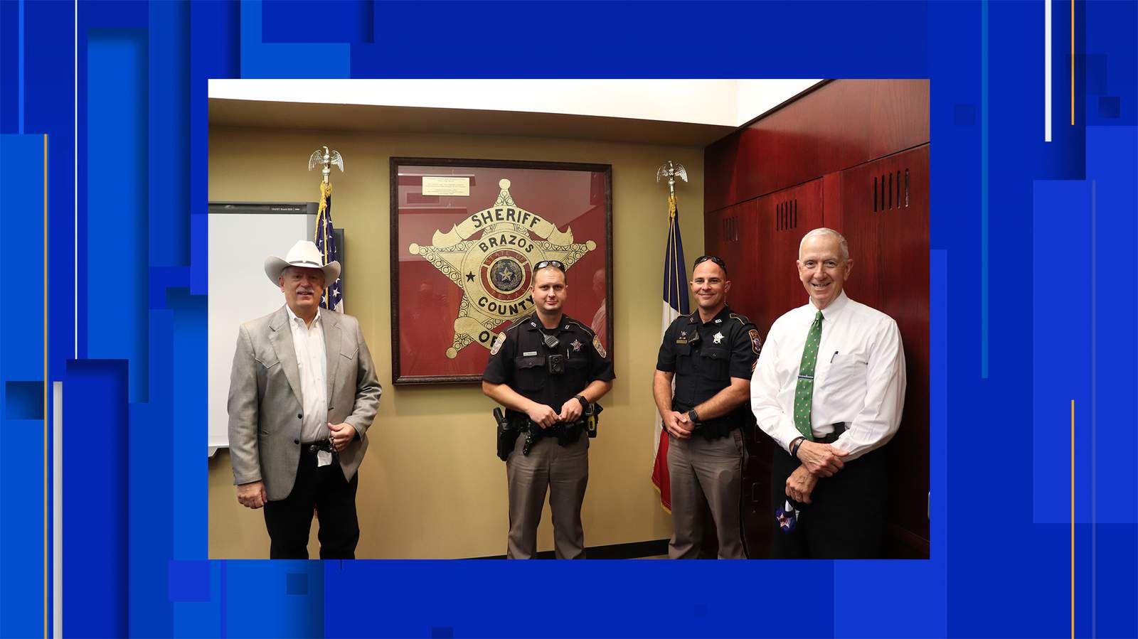 Brazos County sheriff’s deputy awarded Life Saving Medal after saving infant’s life