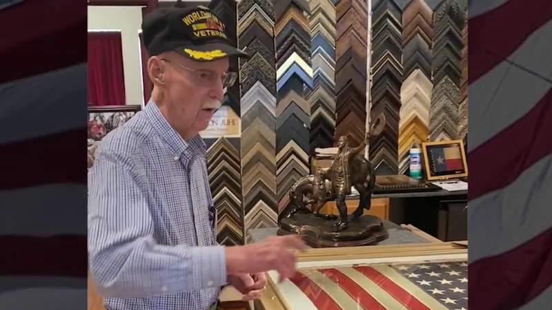 ‘The colors, they mean something’: San Antonio veteran receives special gift on his birthday, Flag Day