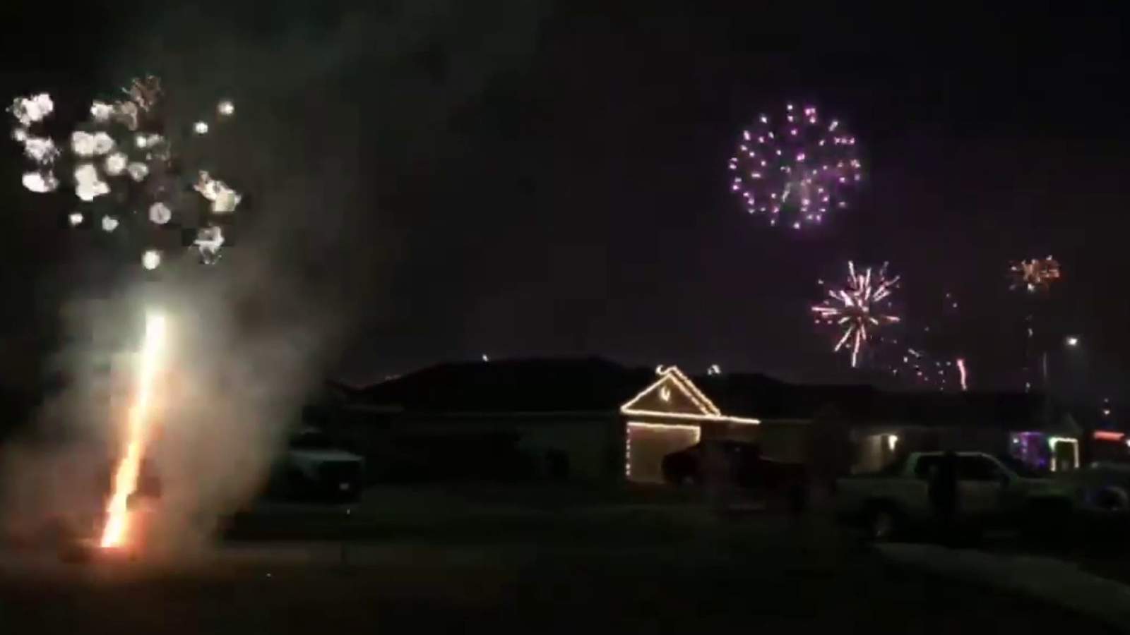 WATCH: San Antonio celebrates the end of 2020 with hundreds of illegal fireworks