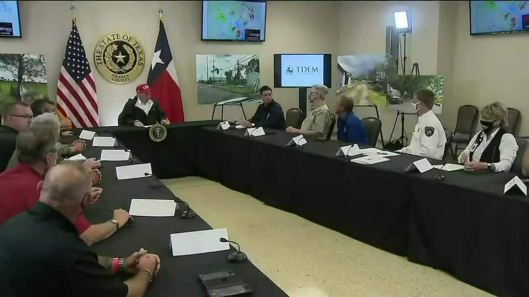 WATCH: President Trump visits Texas as Hurricane Laura cleanup begins