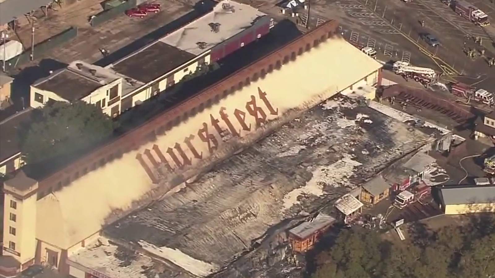 Marktplatz building a ‘total loss’ after fire at Wurstfest grounds in New Braunfels, official says