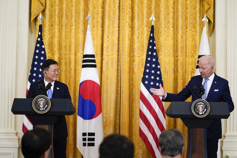 Biden, South Korea's Moon 'deeply concerned' about NKorea