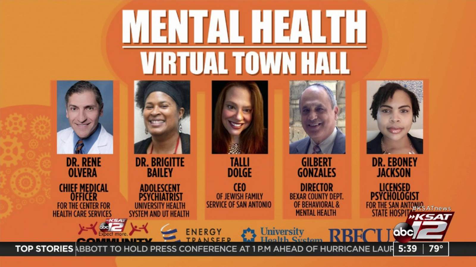KSAT Community to livestream Mental Health Virtual Town Hall