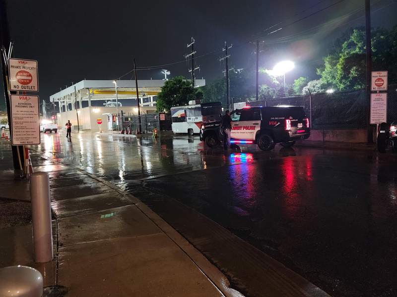 VIA employee struck by bus at maintenance facility near downtown, SAPD says