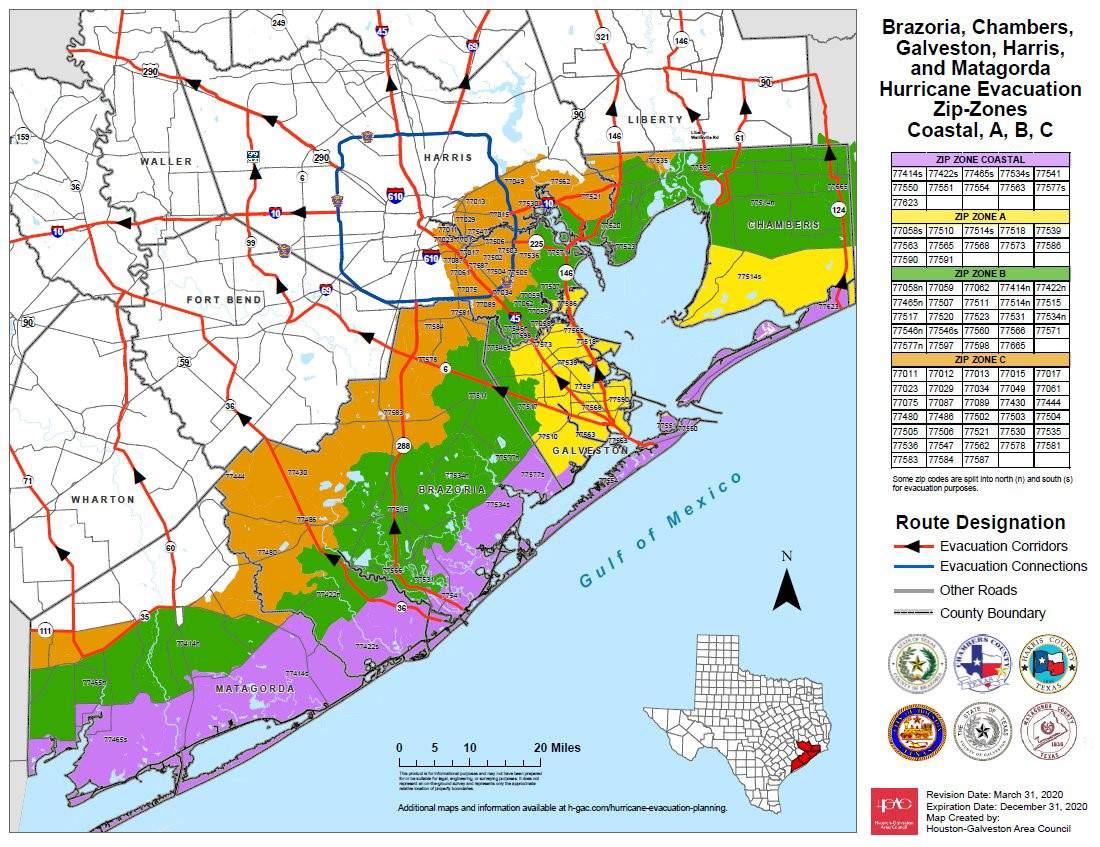 These are all the evacuation orders in place in Texas because of Hurricane Laura