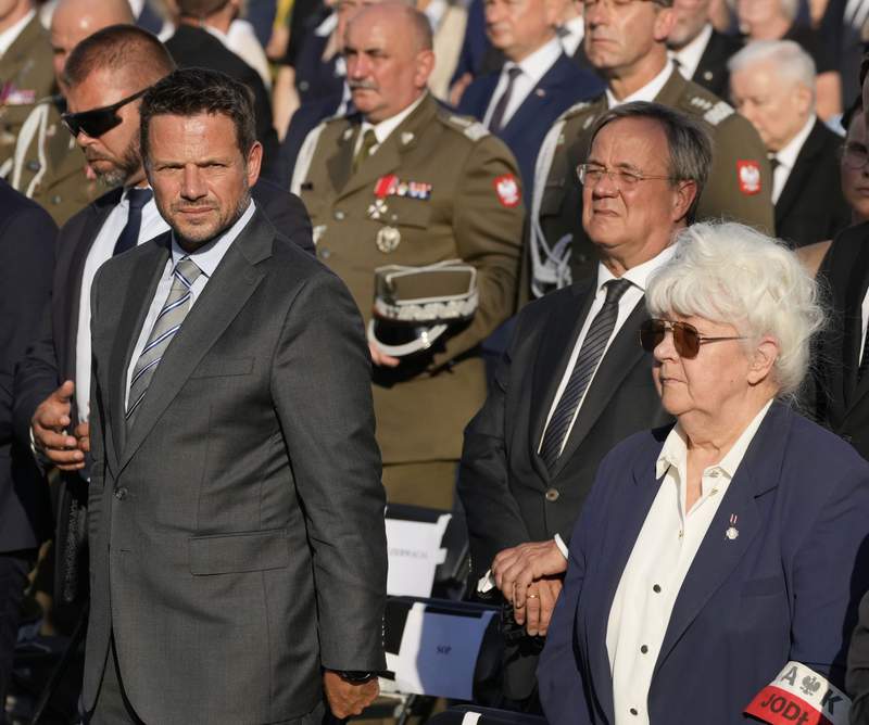 Germany's Laschet attends WWII revolt observances in Poland